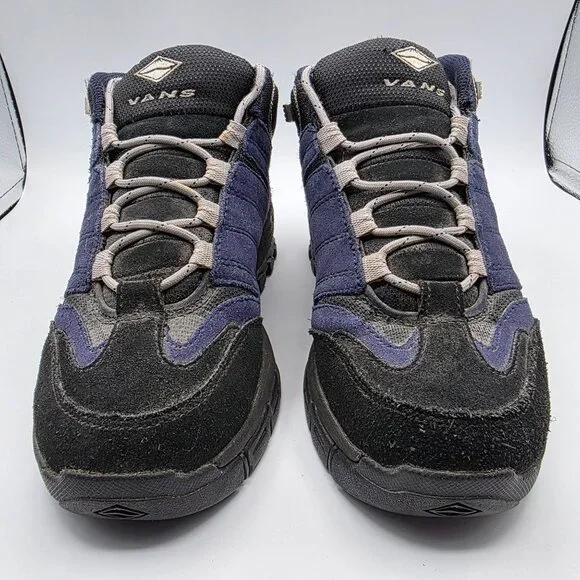Vans Mens Size 7 Blue Black Hiking Shoes Camping Outdoors 